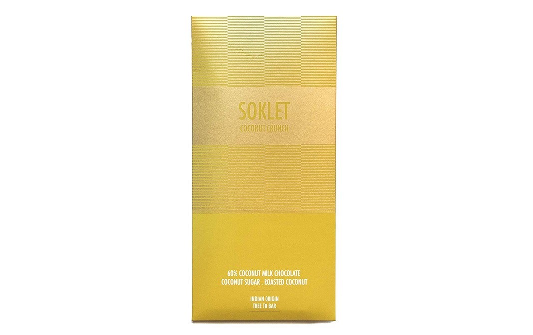 Soklet 60% Coconut Milk Chocolate (Coconut Sugar, Roasted Coconut)   Box  50 grams
